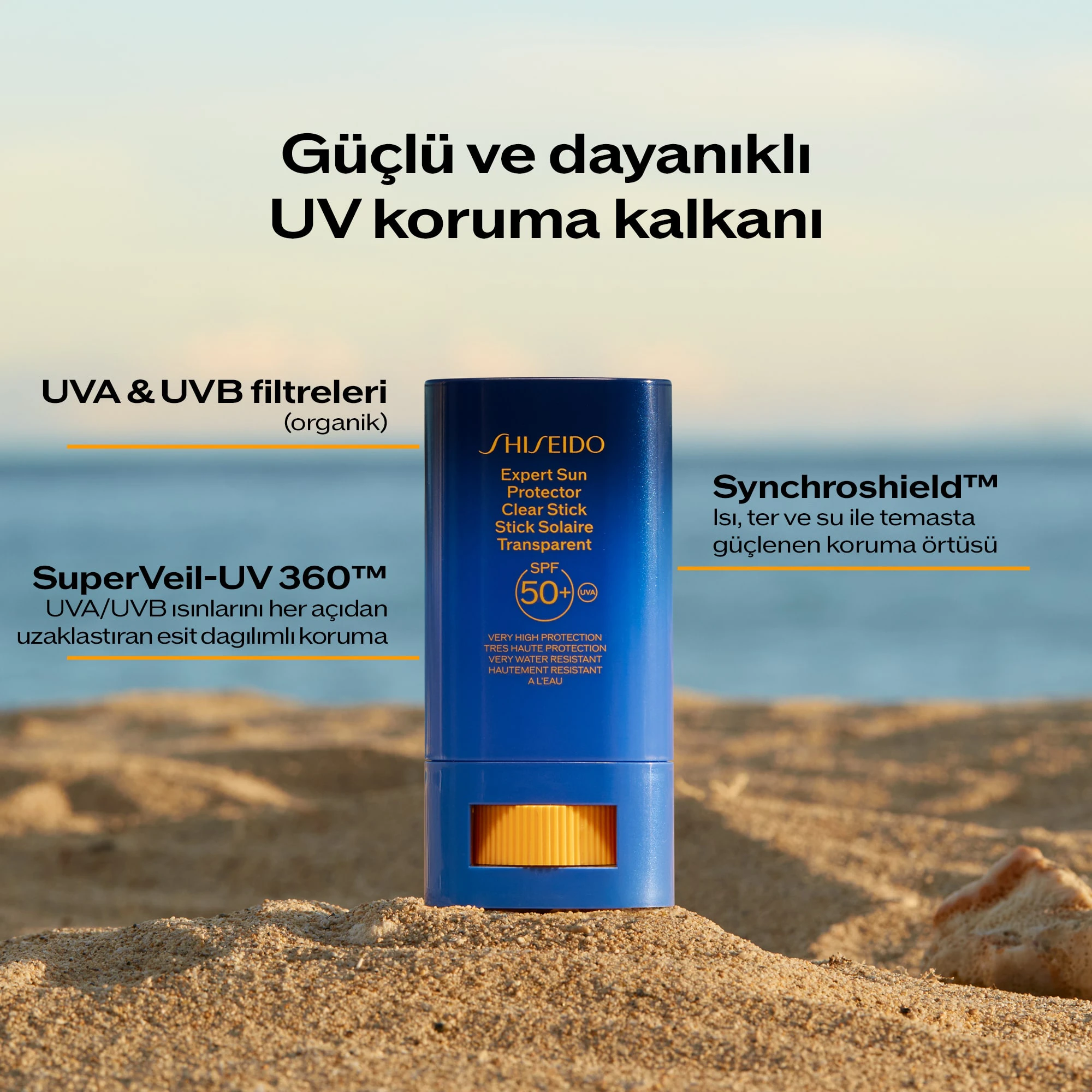 Shiseido Expert Sun Protector Clear Stick SPF50+ Güneş Kremi 7