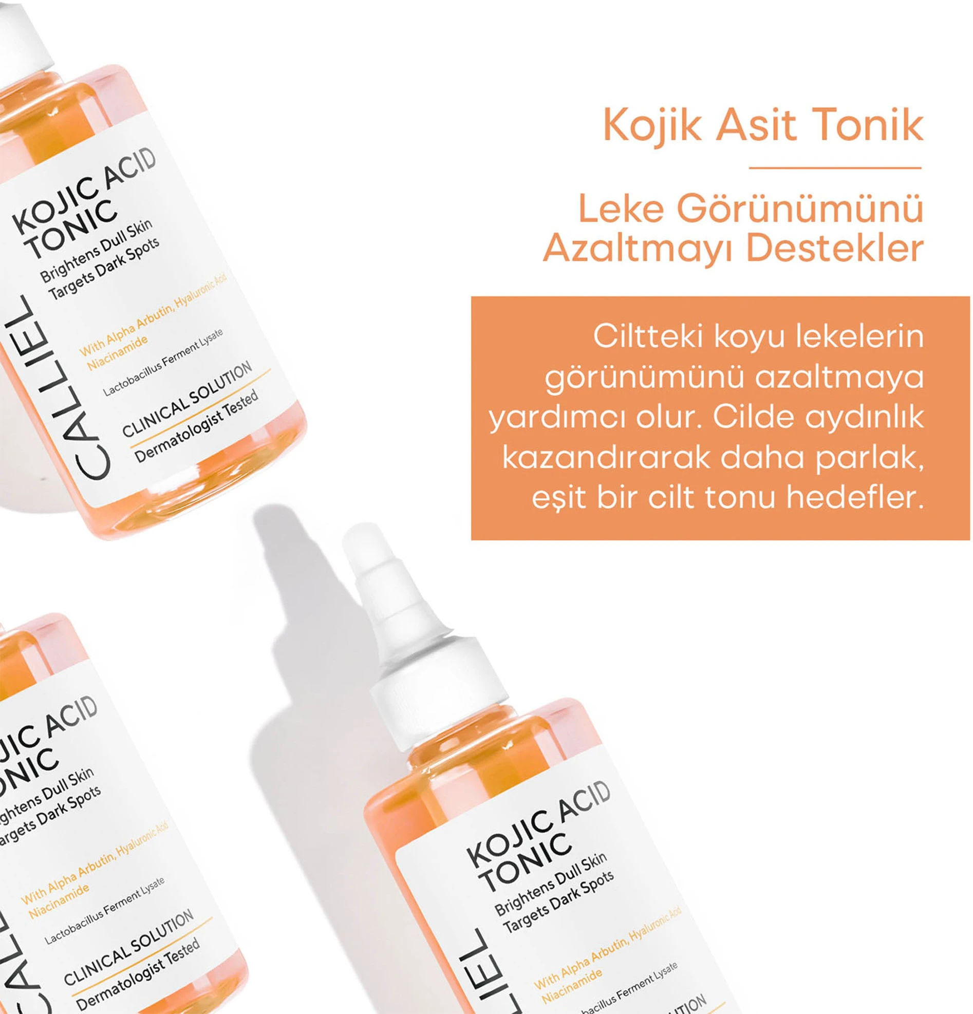 Aydınlatıcı, Leke Ve Siyah Nokta Karşıtı Kojik Asit Tonik 200 ml 3