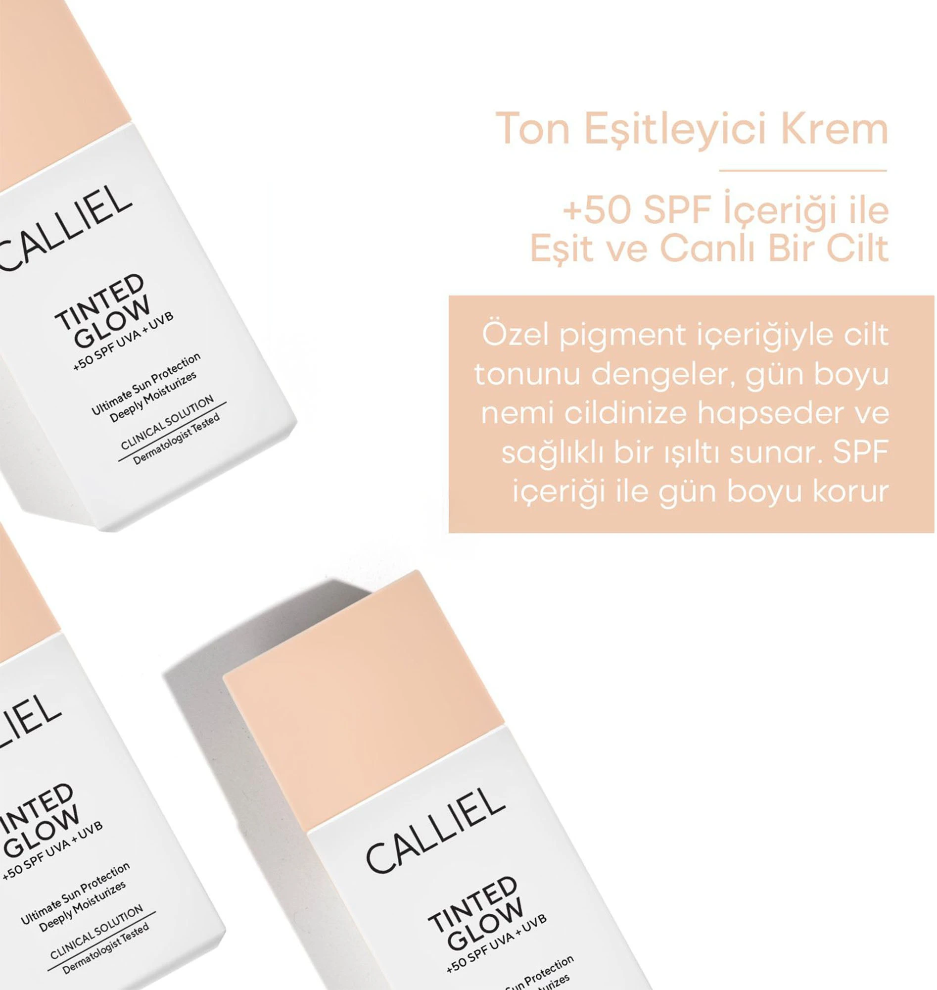 Günlük Renkli Likit Güneş Kremi Hafif Yapı Ton Eşitleyen +SPF 50 – 01 - 50 ml 3