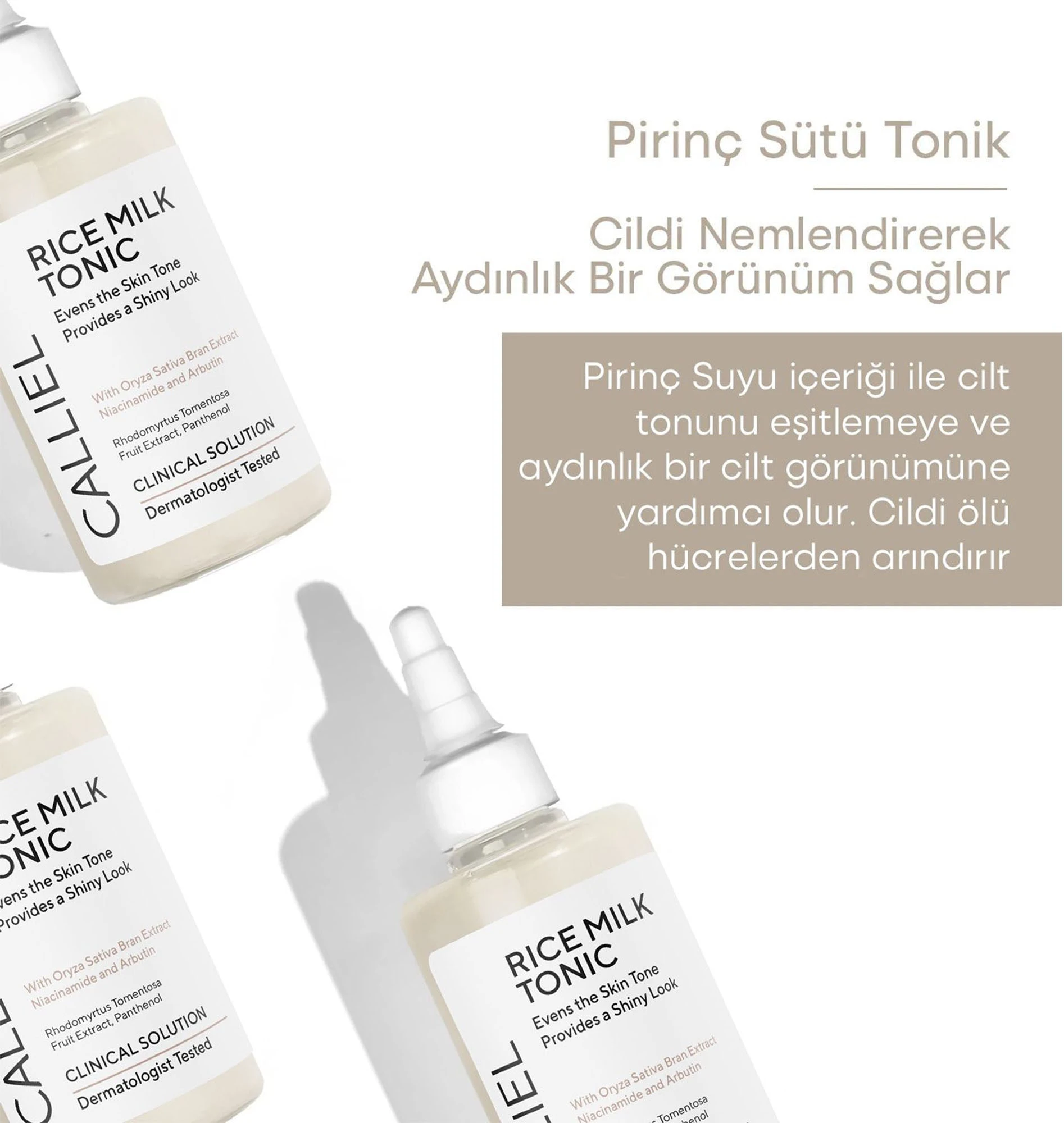 Aydınlatıcı Leke Karşıtı Cilt Tonu Eşitleyici ve Parlatıcı Rice Tonik 200 Ml 3