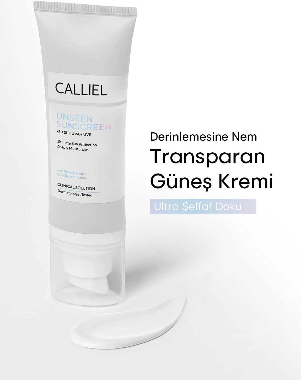 Görünmeyen, Şeffaf & Doğal Bitişli Nemlendirici Etkili 50 SPF Makyaj Bazı 80 Ml 3